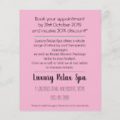 マッサージスパ事業チラシ割引オファー チラシ (裏面)