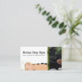 マッサージスパ | 水滴離れ 名刺 (スタンド正面)