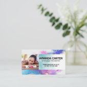 マッサージセッション |水彩 名刺 (スタンド正面)