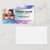 マッサージセッション |水彩 名刺 (正面/裏面)
