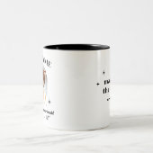 マッサージセラピストおもしろいギフトマグ ツートーンマグカップ (中央)