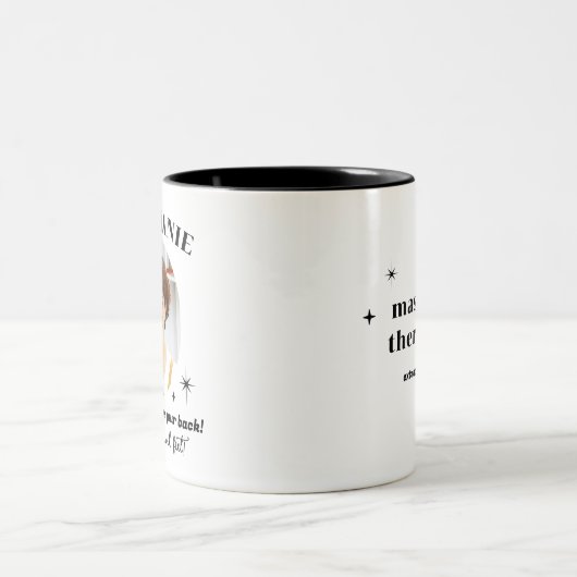 マッサージセラピストおもしろいギフトマグ ツートーンマグカップ (中央)