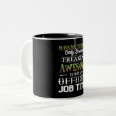 マッサージセラピストおもしろいマグ ツートーンマグカップ (正面左)