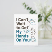 マッサージセラピストが手に入るのを待ち遠しい ポストカード (スタンド正面)