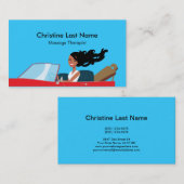 マッサージセラピストのおもしろいの名刺3 名刺 (正面/裏面)