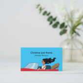 マッサージセラピストのおもしろいの名刺3 名刺 (スタンド正面)