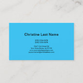 マッサージセラピストのおもしろいの名刺3 名刺 (裏面)