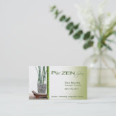 マッサージセラピストのスパの名刺のテンプレート 名刺 (スタンド正面)