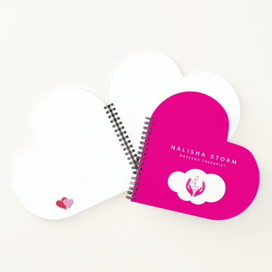 マッサージセラピストのパーソナライズされたスパイラルノートブック ノートブック (内部)