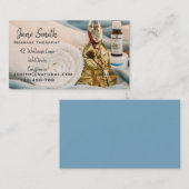 マッサージセラピストのマッサージの油 名刺 (正面/裏面)