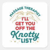 マッサージセラピストのリストから外す スクエアシール (正面)