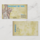 マッサージセラピストの名刺のテンプレート 名刺 (正面/裏面)