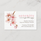 マッサージセラピストの名刺 名刺 (正面)