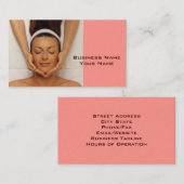 マッサージセラピストの名刺 名刺 (正面/裏面)