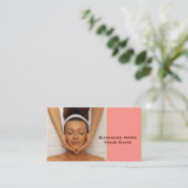 マッサージセラピストの名刺 名刺 (スタンド正面)