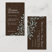 マッサージセラピストの名刺 名刺 (正面/裏面)