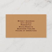 マッサージセラピストの名刺 名刺 (裏面)