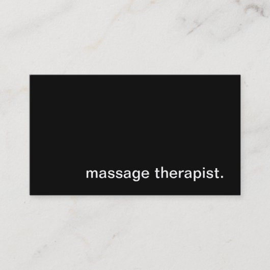 マッサージセラピストの名刺 名刺 (正面)