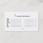 マッサージセラピストの名刺 名刺 (裏面)