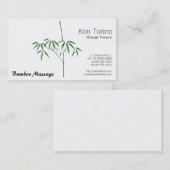 マッサージセラピストの庭のタケ 名刺 (正面/裏面)