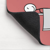 マッサージセラピストの棒人 マウスパッド (コーナー)