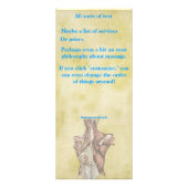 マッサージセラピストの棚カード ラックカード (裏面)