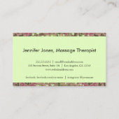 マッサージセラピストの生命の樹 名刺 (裏面)