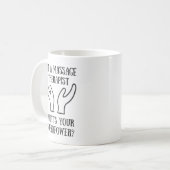 マッサージセラピストの超出力のマグ コーヒーマグカップ (正面左)