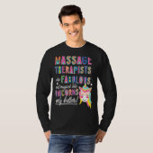 マッサージセラピストはユニコーンおもしろいだ Tシャツ (正面フル)