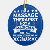 マッサージセラピストアパレルおもしろい素晴らしセラピスト セラミックオーナメント (左)