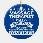 マッサージセラピストアパレルおもしろい素晴らしセラピスト セラミックオーナメント (裏面)