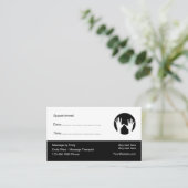 マッサージセラピストアポイントメントの確認 予約カード (スタンド正面)