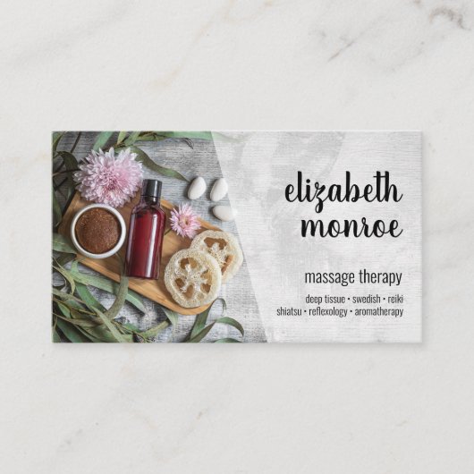 マッサージセラピストアポイントメントカード 予約カード (正面)