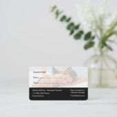 マッサージセラピストアポイントメント名刺 予約カード (スタンド正面)