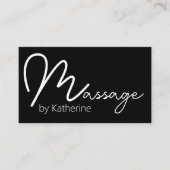 マッサージセラピストアポイントメント名刺 名刺 (正面)