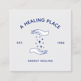 マッサージセラピストエネルギーハンド スクエア名刺