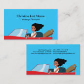 マッサージセラピストカード1 名刺 (正面/裏面)