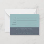 マッサージセラピストギフト券（封筒） ノートカード (裏面)