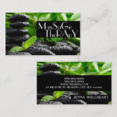 マッサージセラピストクリニックウェルネスヘルス 名刺 (正面/裏面)