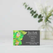 マッサージセラピストグリーンオーキッドセレネ自然 名刺 (スタンド正面)