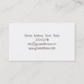 マッサージセラピストココナッツキャンドルリラックスカード 名刺 (裏面)