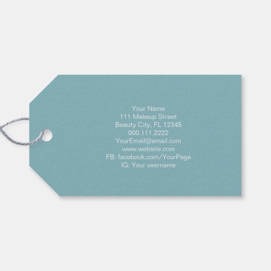 マッサージセラピストサロンスパスタイリストゼンストーンつる ギフトタグ (裏面横)