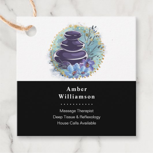 マッサージセラピストサロンスパスタイリストゼンストーンつる フェイバータグ (正面)