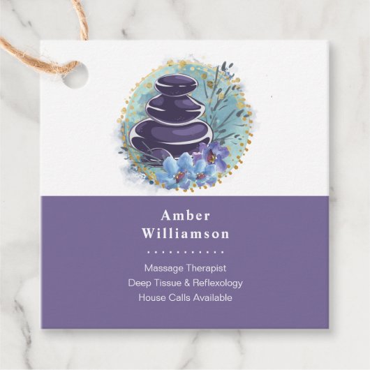 マッサージセラピストサロンスパスタイリストゼンストーンつる フェイバータグ (正面)