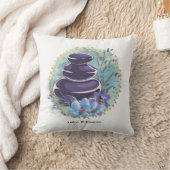 マッサージセラピストサロンスパスタイリストゼンストーンズ クッション (ブランケット)