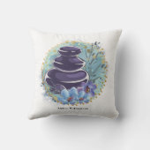 マッサージセラピストサロンスパスタイリストゼンストーンズ クッション (裏面)