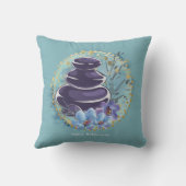 マッサージセラピストサロンスパスタイリストゼンストーンズ クッション (裏面)