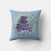 マッサージセラピストサロンスパスタイリストゼンストーンズ クッション (裏面)