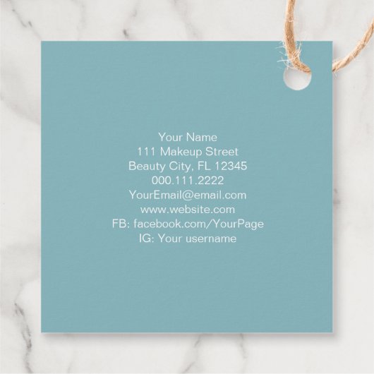 マッサージセラピストサロンスパスタイリストゼンストーンズ フェイバータグ (裏面)