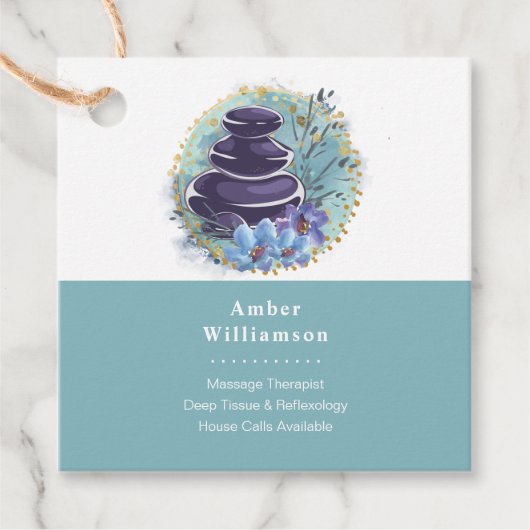 マッサージセラピストサロンスパスタイリストゼンストーンズ フェイバータグ (正面)